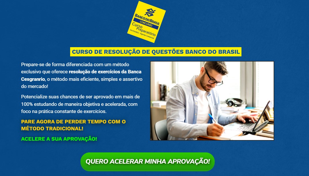 Curso De Resolu O De Quest Es Concurso P Blico Banco Do Brasil Propages