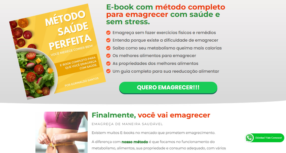 E Book Método Emagrecimento Saúde Perfeita Propages 6295