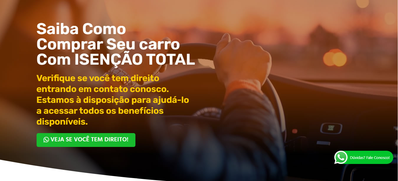 Saiba Como Comprar Seu Carro Com Isenção Total De Impostos Propages 0681