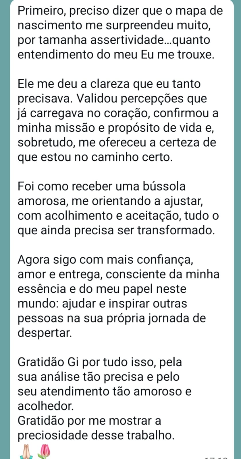 Angela - Mapa de Nascimento