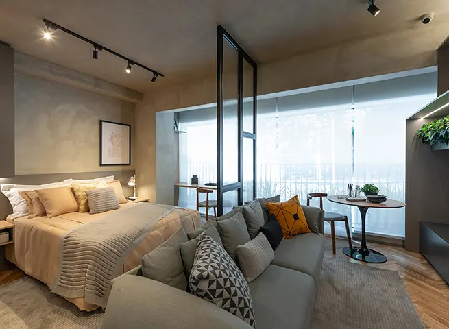 Living + Dormitório